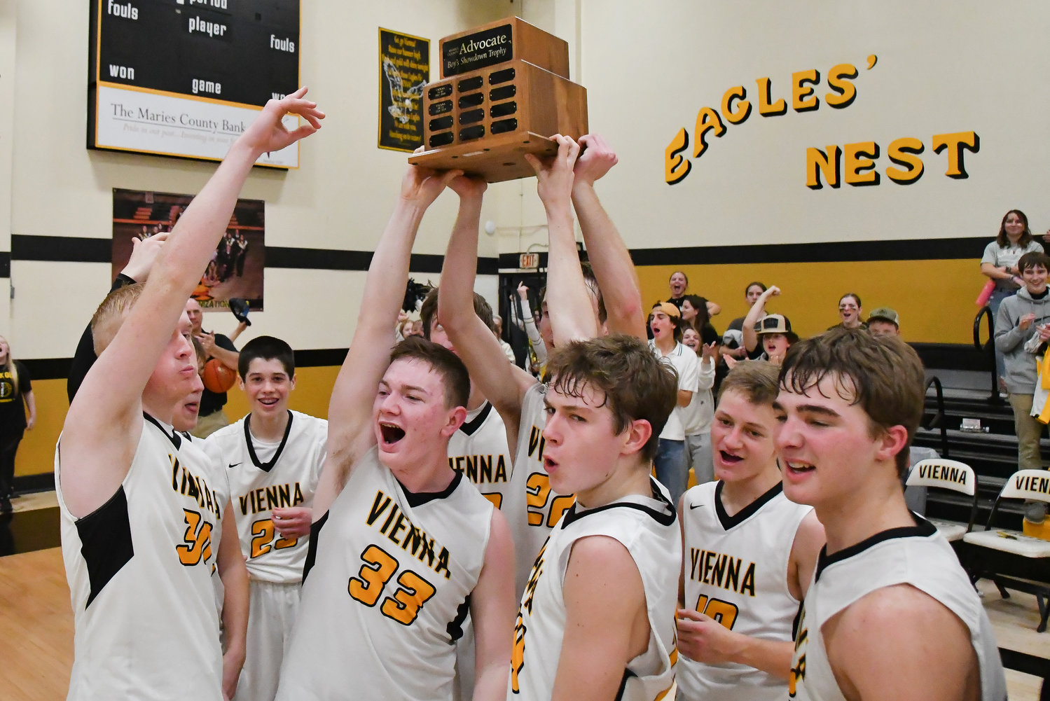 The Vienna boys beat Belle to claim the traveling trophy on Tuesday.
