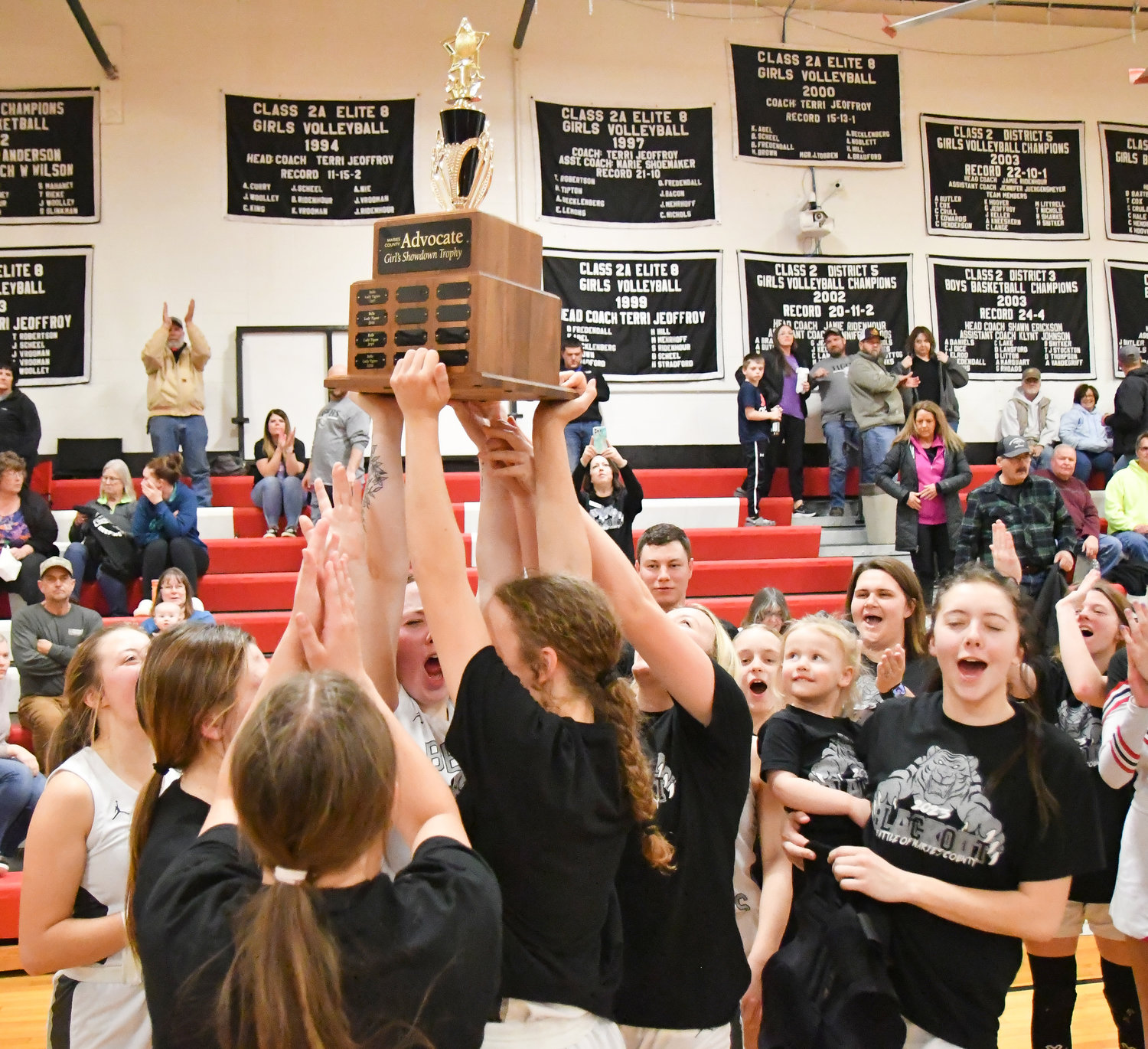 The Belle girls beat Vienna claiming the traveling trophy. 